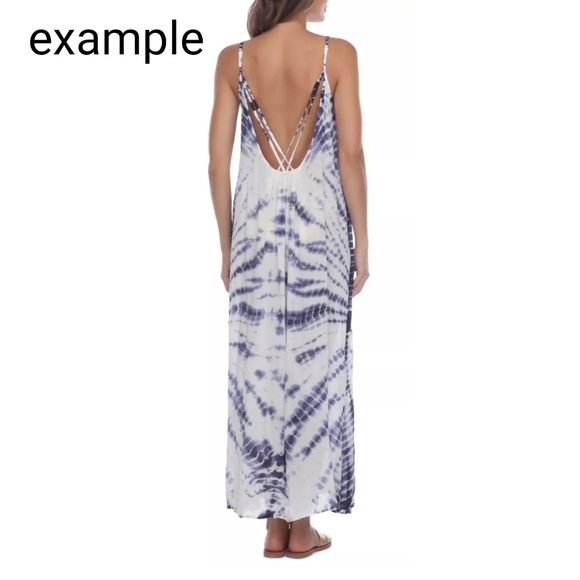 RAVIYA Tie-Dye Sleeveless Maxi Swim Cover-Up 6-8 - Picture 2 of 13
